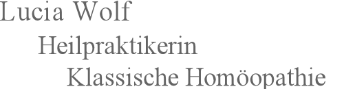 Lucia Wolf Heilpraktikerin